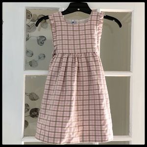 {Vintage} Old World Linens Plaid Dress
